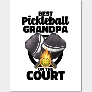 Best Pickleball Grandpa Paddle Pickleballer Lucky Pickleball Posters and Art